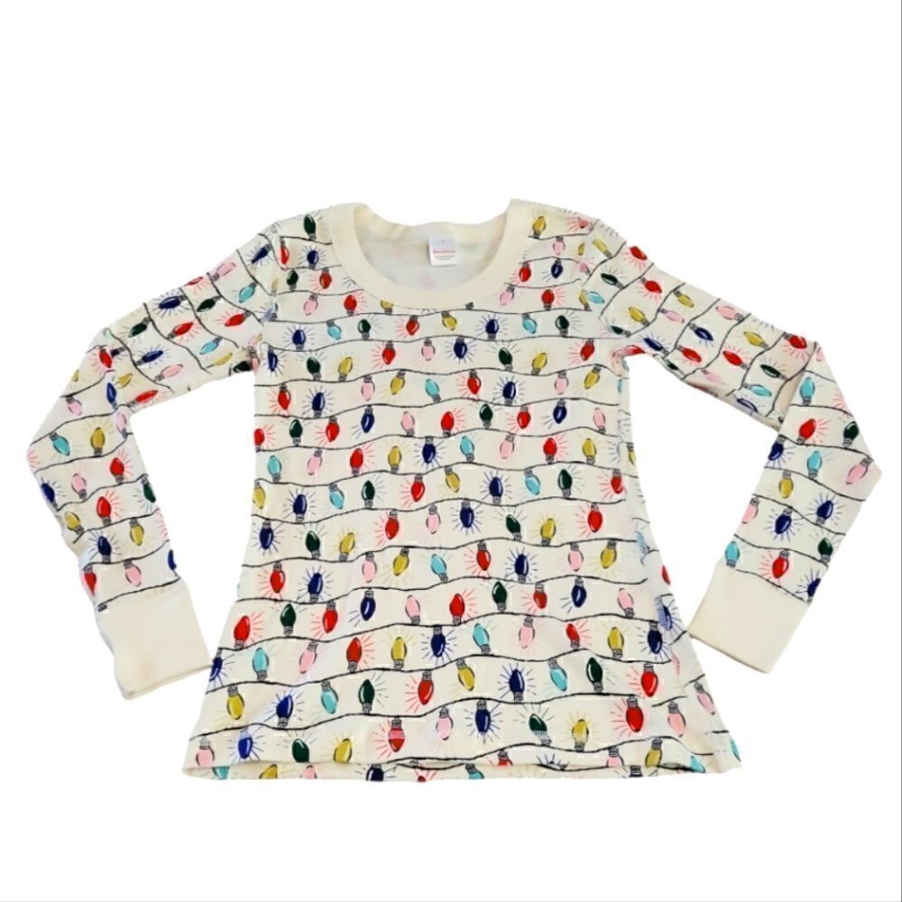 LN HANNA ANDERSSON "BRIGHT BULBS" LONG JOHN TOP SZ.XS